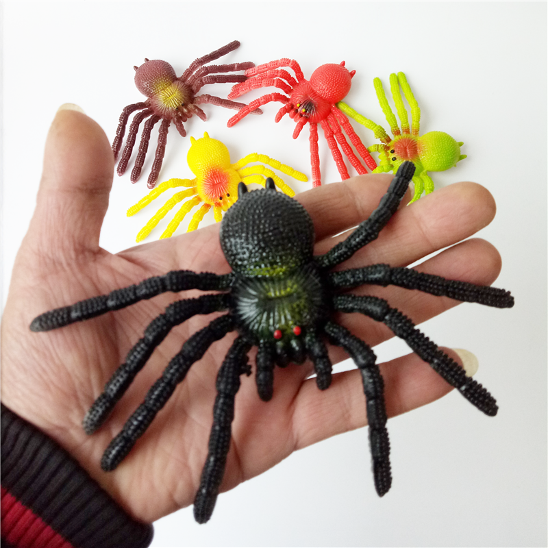 仿真大蜘蛛整蛊道具整人恶搞吓人蜘蛛软胶蜘蛛万圣节创意儿童玩具