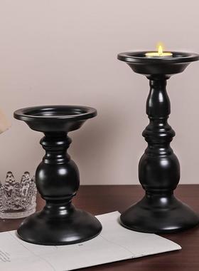 新款直销欧式铁艺烛台摆件圆头创意家居饰品婚庆个性餐桌装饰浪漫