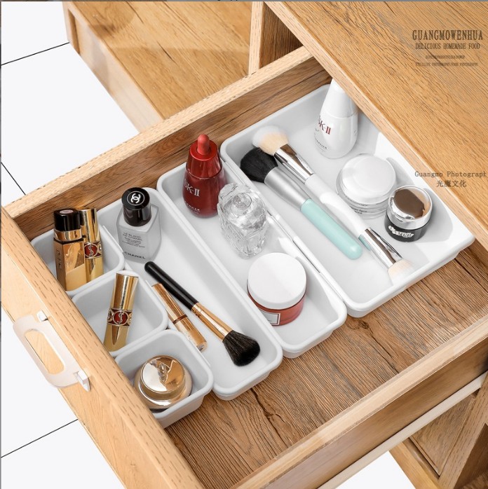 Household Drawer Organizer Kitchen Bathroom Closet Desk Box - 图1