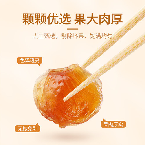 盛耳桂圆肉干460g罐装免剥无核龙眼肉干福建桂圆干正品 - 图1