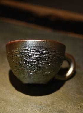 茶杯 咖啡杯 台湾吴永辉老师手工陶土柴烧水杯博茶堂功夫茶具包邮