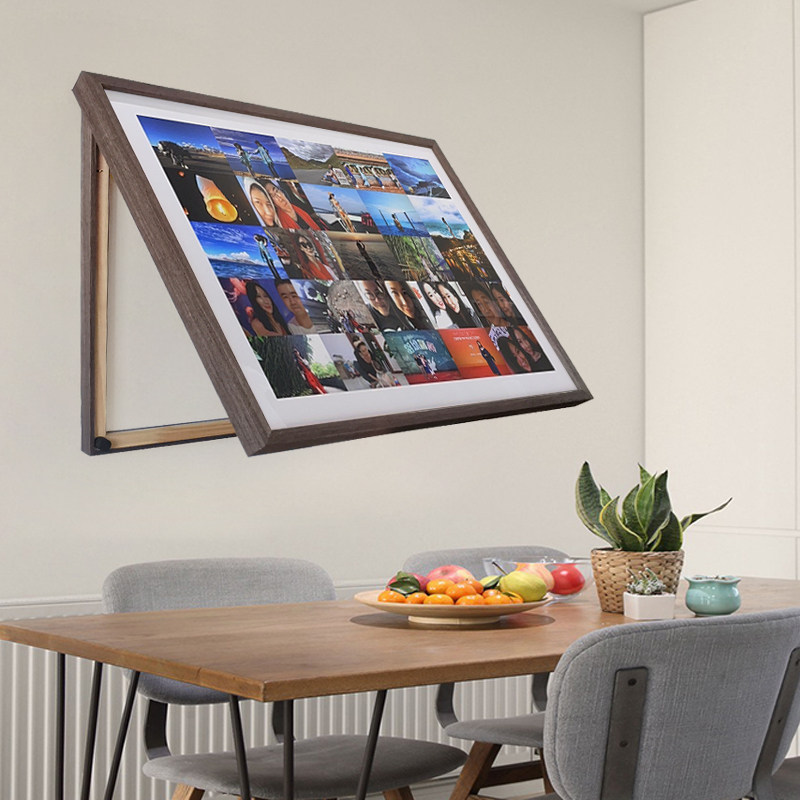 相框照片墙电表箱装饰画配电箱遮挡画胡桃木实木电表画框空框定制,淘宝优惠券,粉丝福利购,淘宝优惠卷