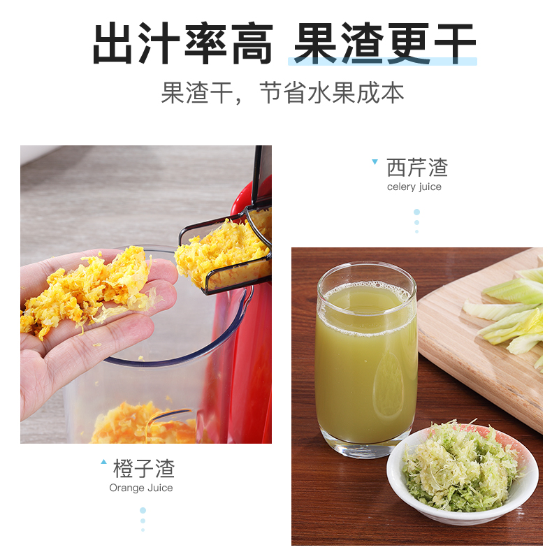 格立高玺印专卖店格立高榨汁机家用渣汁分离小型便携式果汁机炸水果蔬多功能原汁机2
