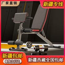 Xinjiang Tibet Multifunction Indoor Burst Fitness Chair Dumbbells Bench Sleeper pushback Home Mens folding multifunction stool