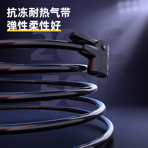 得力迷你打气筒自行车家用小型高压便携式电动电瓶车篮球充气筒 - 图3