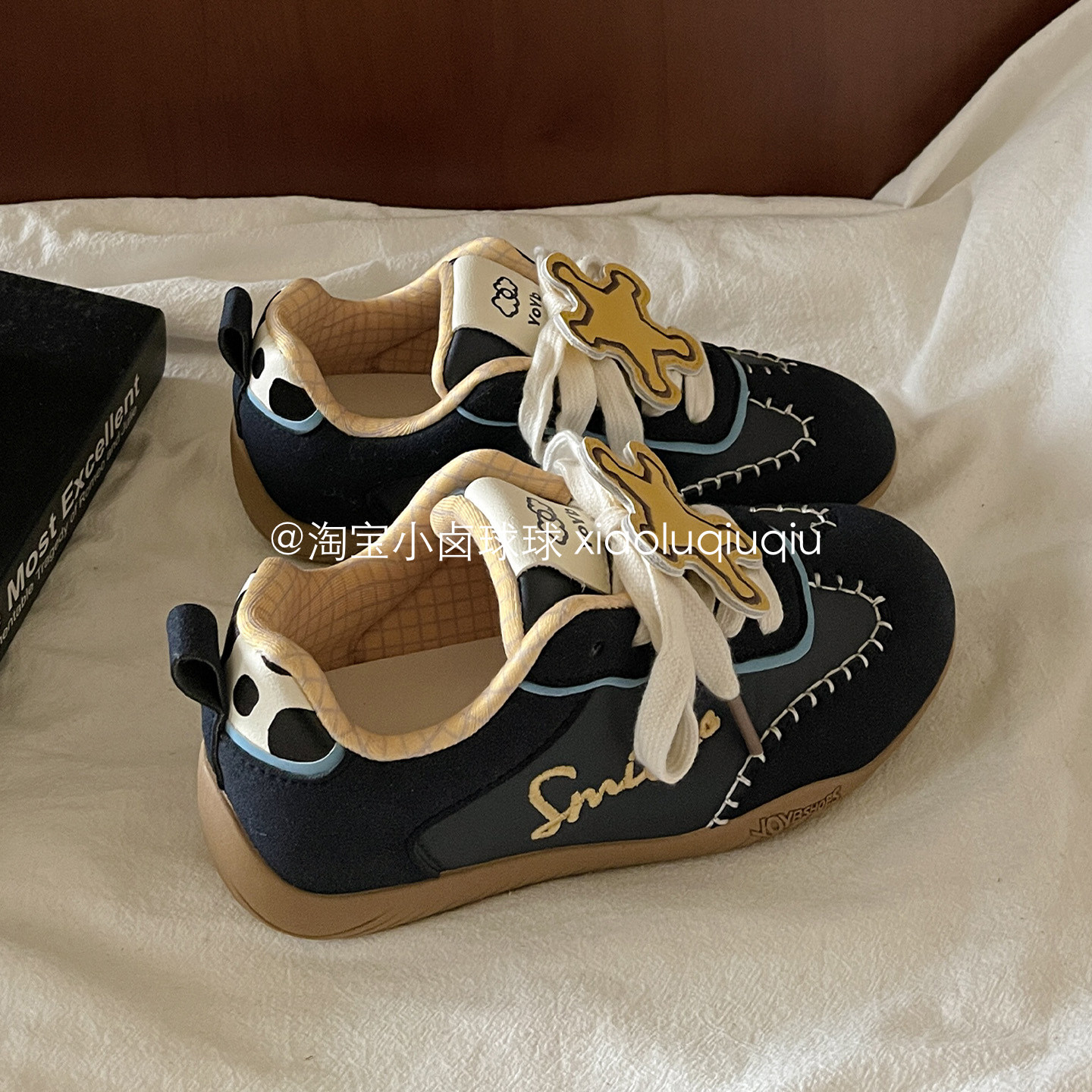 小卤球球 厚底小白鞋女款2026年春季新款板鞋ins潮百搭小众德训鞋,淘宝优惠券,粉丝福利购,淘宝优惠卷