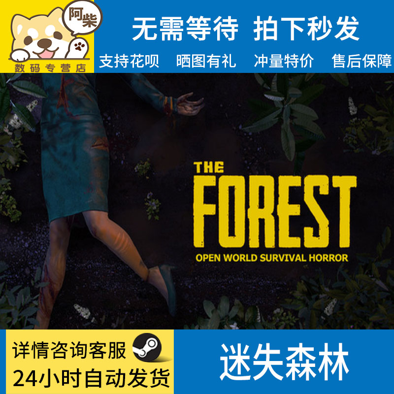 steam正版迷失森林 The Forest森林pc中文游戏成品号全新白号资料邮箱密码可改-图1