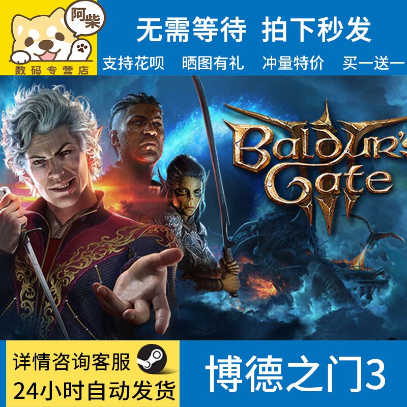 Steam正版游戏PC中文 博德之门3 steam 国区礼物激活 Baldur's Gate 3 成品号 - 图1