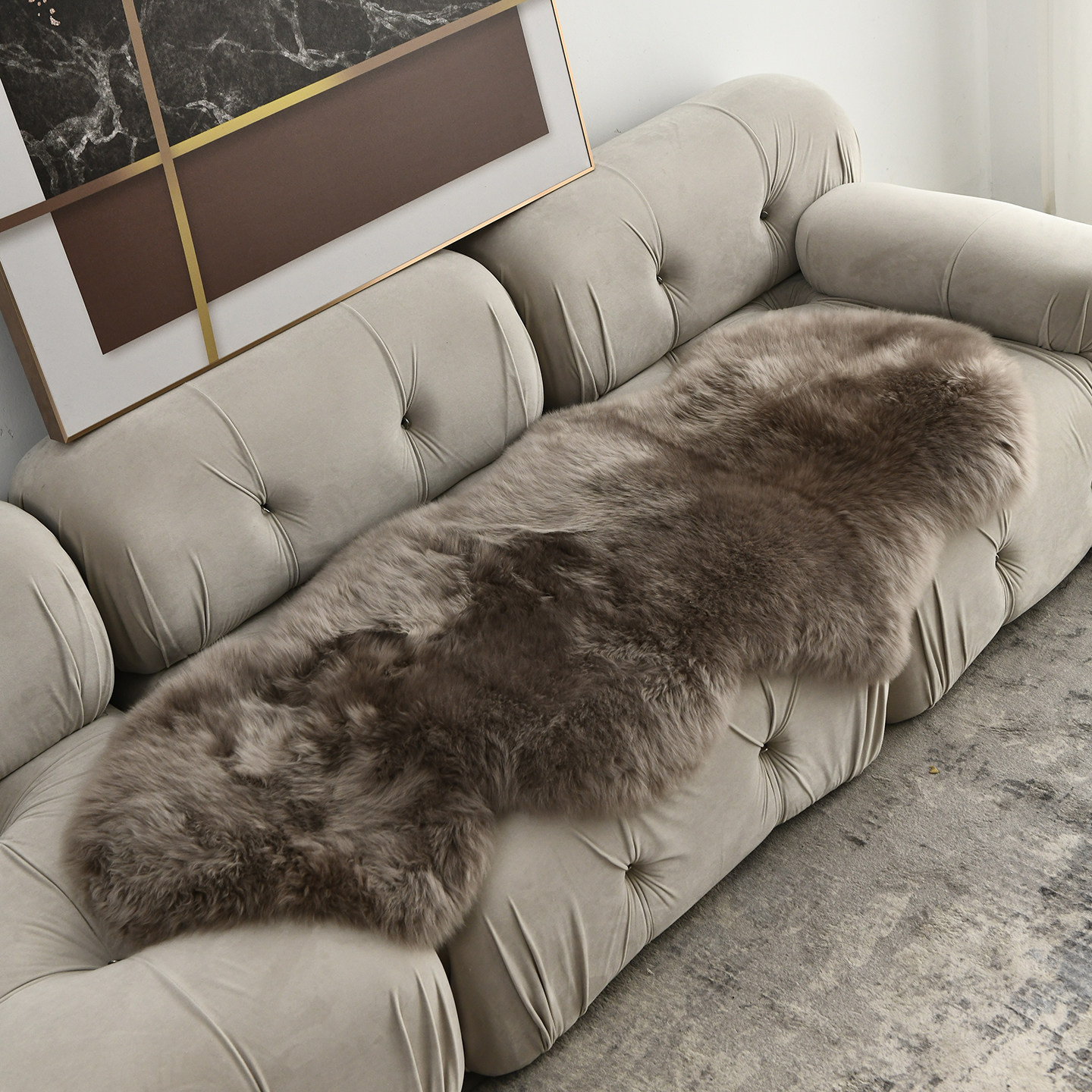 小沙纯羊毛地毯羊毛沙发垫客厅卧室床边柜边地毯飘窗垫椅垫坐垫毯