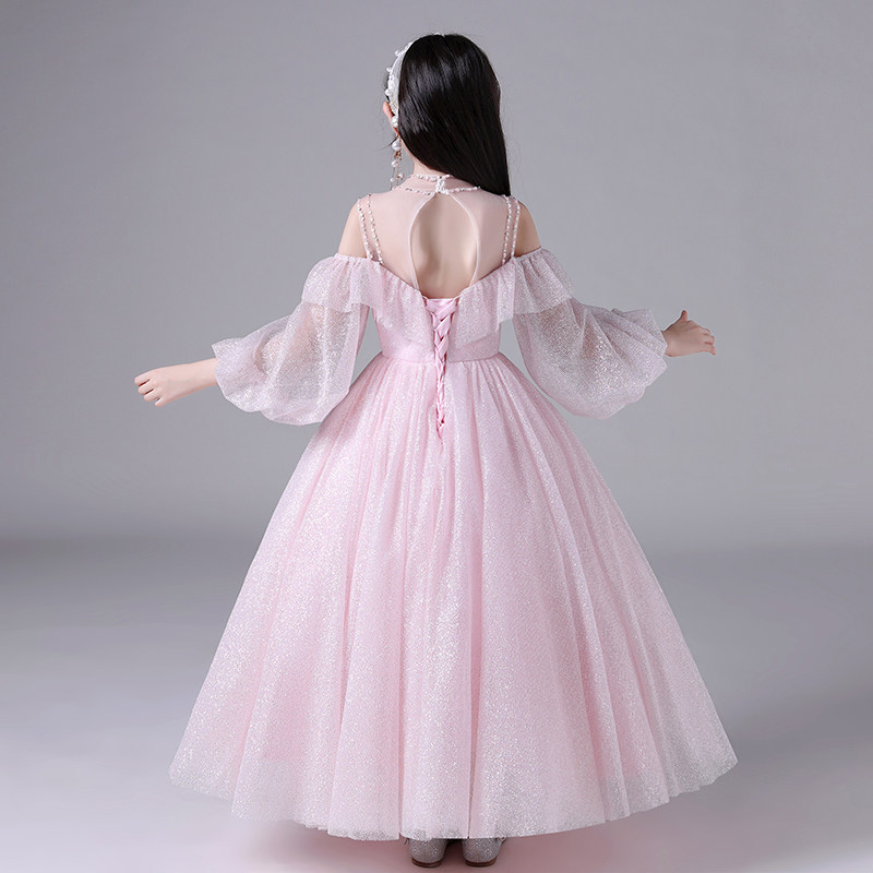 女童礼服公主裙儿童生日晚礼服高端主持人粉色钢琴演出服花童婚纱,淘宝优惠券,粉丝福利购,淘宝优惠卷