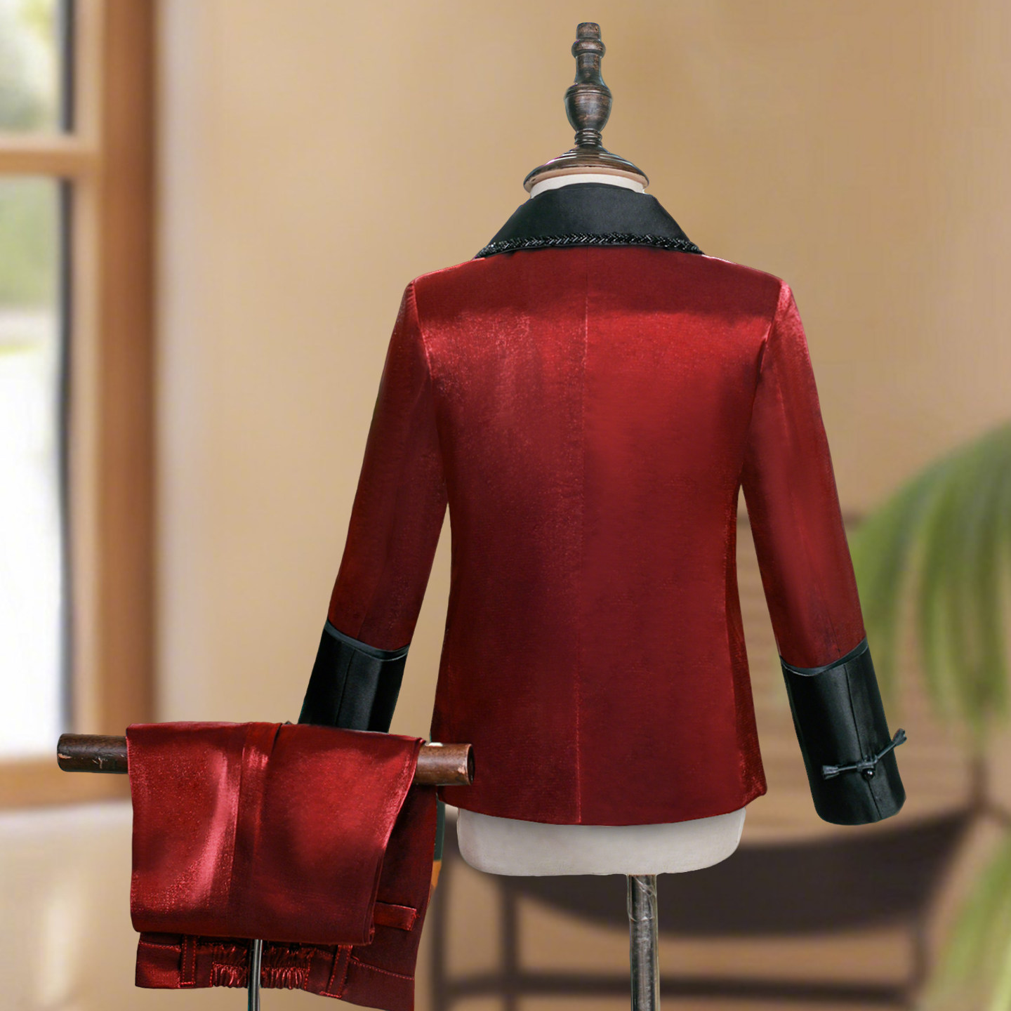 男童西装套装高级感红色花童礼服儿童小西服晚会主持人钢琴演出服,淘宝优惠券,粉丝福利购,淘宝优惠卷