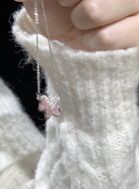 梦幻贝贝独角兽项链女轻奢小众ins吊坠锁骨链送女友礼物