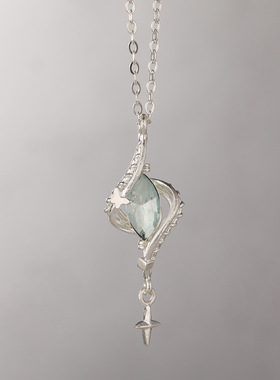 森系缠绕项链镂空感项链ins潮流新款创意吊坠