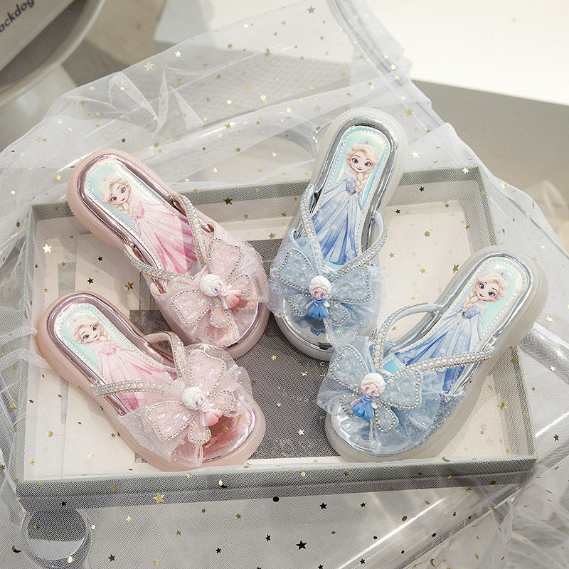爱莎公主拖鞋女童夏季时尚儿童水晶凉拖鞋室内外软底冰雪奇缘防滑,淘宝优惠券,粉丝福利购,淘宝优惠卷