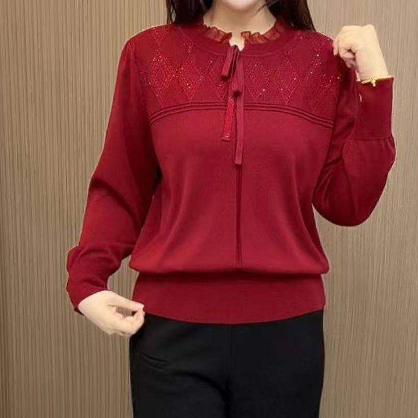 新款领飘带针织衫毛衣显瘦百搭时尚洋气,淘宝优惠券,粉丝福利购,淘宝优惠卷