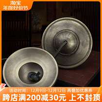 Nepal copper-made eight auspicious touch Suzuki home handicraft pure copper leather rope handmade with bell bell bronze cymbal appliance