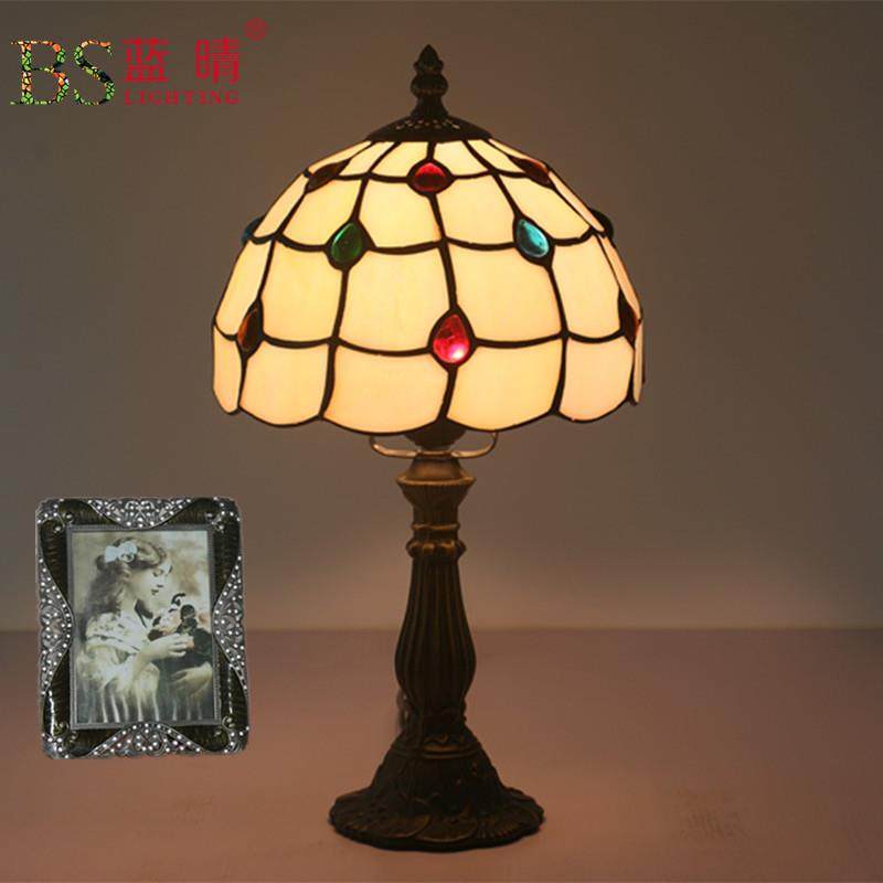 跨境8英寸蒂欧美台灯卧室床头柜灯复古怀旧创意温馨暖光台灯凡尼,淘宝优惠券,粉丝福利购,淘宝优惠卷