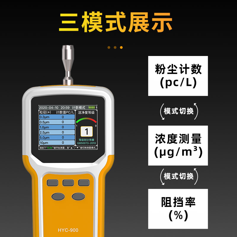 新暗鹰粉尘浓度检测仪阻挡率测试仪尘埃粒子计数器空气颗粒物检测 - 图2