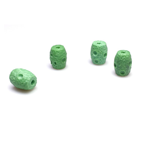 湖北绿松石菜籽星球珠108佛珠雕件桶珠手串配珠手链吊坠diy配饰 - 图2