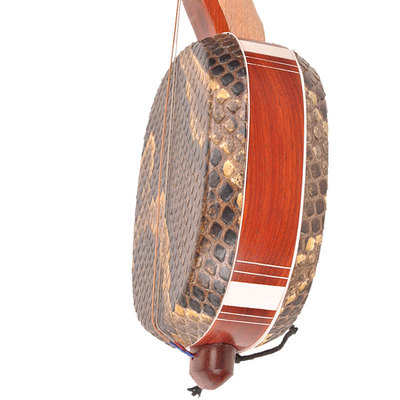 Jiangyin 6302 Flower pear red wood three-stringed instrument small three-string three-string musical instrument sending accessory