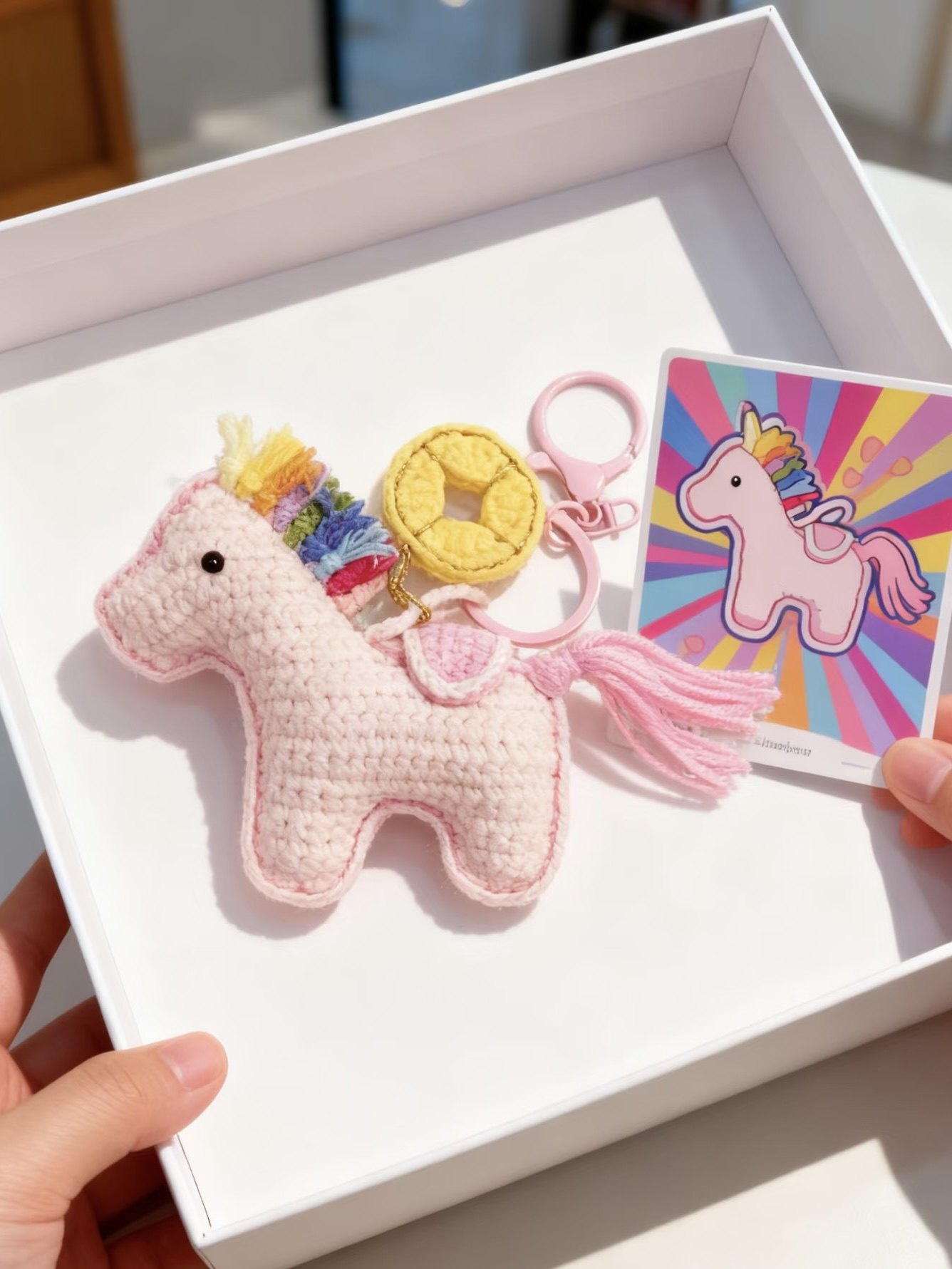 【成品】新年马上有钱钩织挂件钥匙扣马年包挂钥匙扣挂件礼物车载,淘宝优惠券,粉丝福利购,淘宝优惠卷