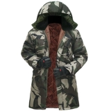 Демисезонное длинное утепленное пальто, камуфляжная удерживающая тепло куртка, рабочий пуховик