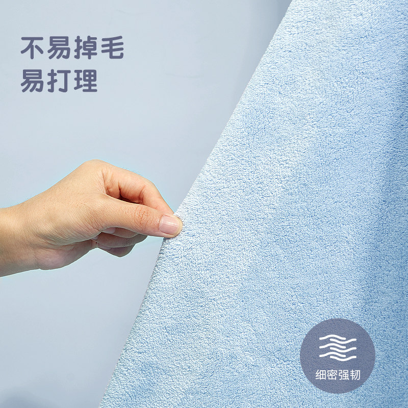 思萌带帽斗篷珊瑚绒卡通洗澡巾浴巾 smooms浴巾