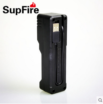 SupFire神火强光手电单槽充电器26650/186503.7V 锂电池充电器