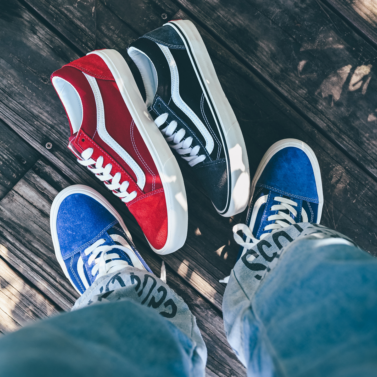 Style 36红蓝黑灰色oldskool低帮板鞋麂皮美式复古休闲帆布鞋潮鞋 - 图2