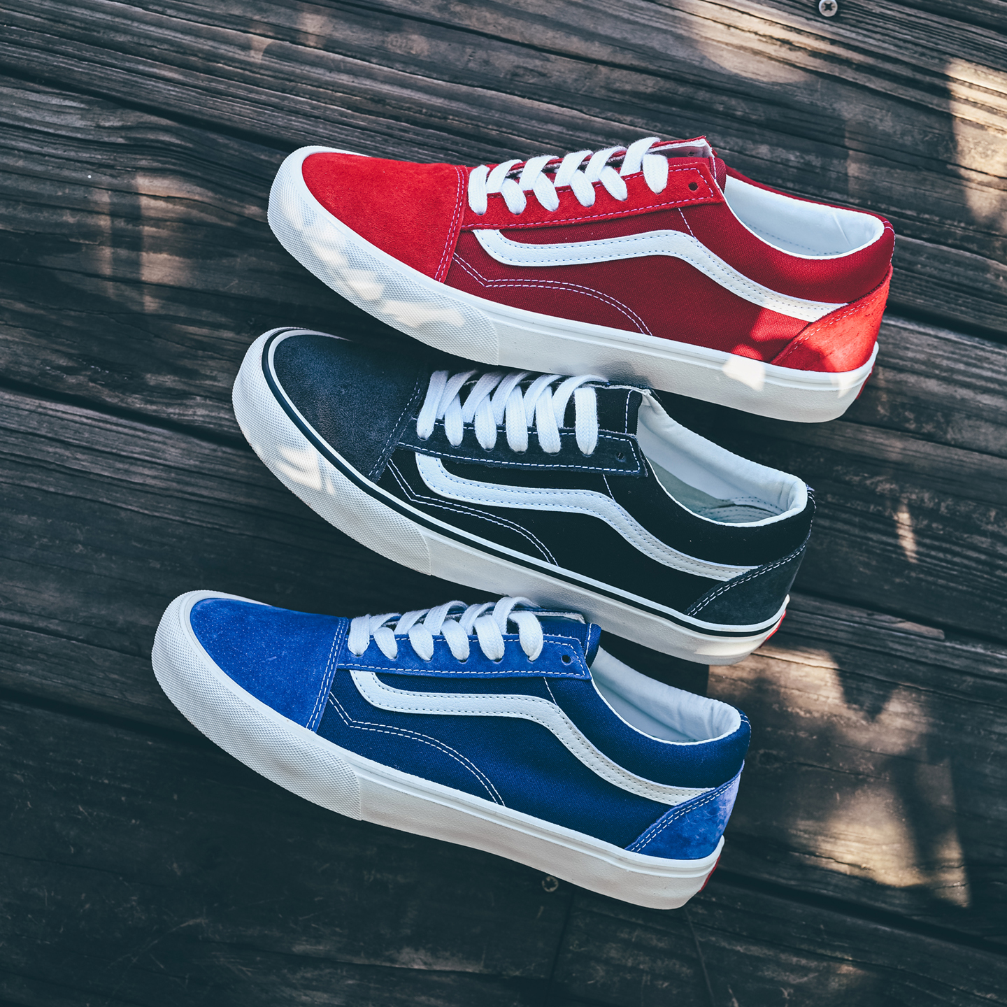 Style 36红蓝黑灰色oldskool低帮板鞋麂皮美式复古休闲帆布鞋潮鞋 - 图1