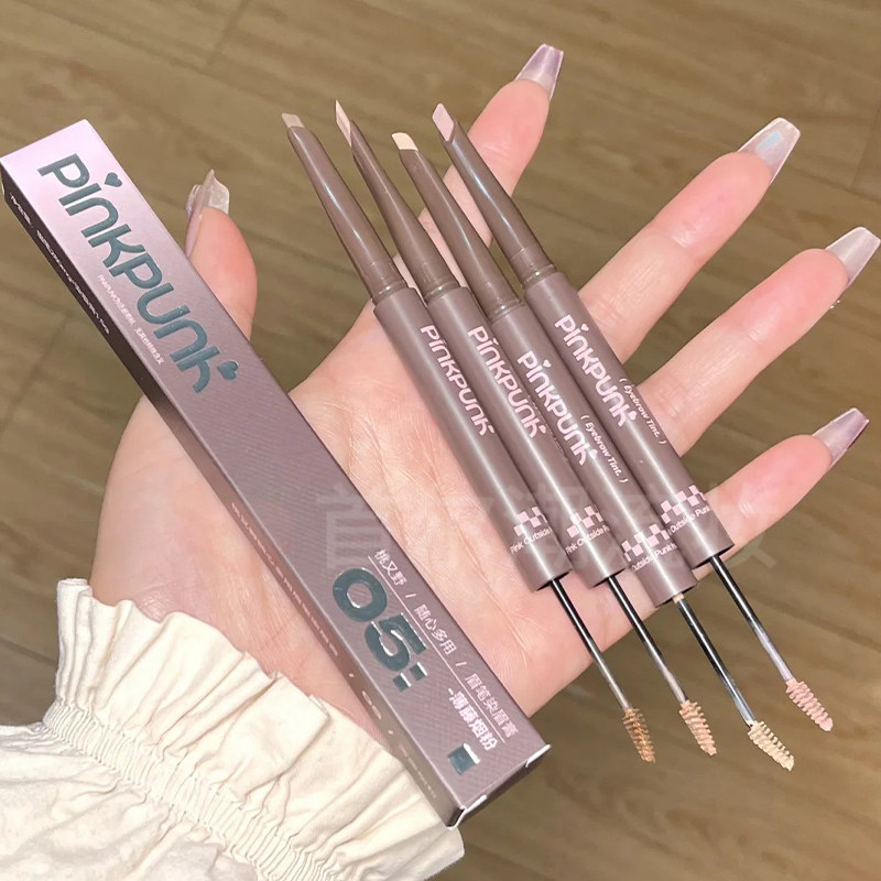 气质深棕色！桃又野双头染眉膏眉笔二合一眉毛浅色韩系持久野生眉,淘宝优惠券,粉丝福利购,淘宝优惠卷