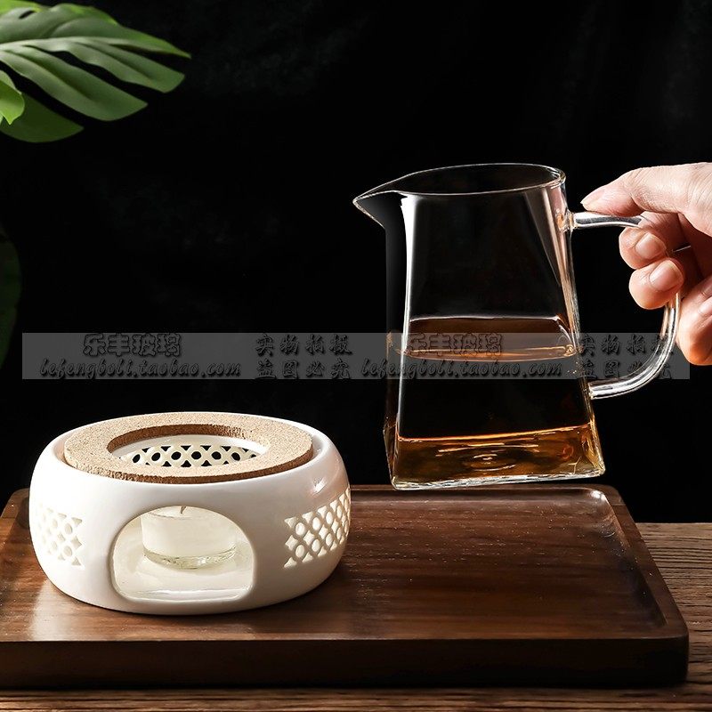 复古条纹玻璃茶杯公道杯套装家用功夫主人杯品茗杯高档茶具分茶壶,淘宝优惠券,粉丝福利购,淘宝优惠卷