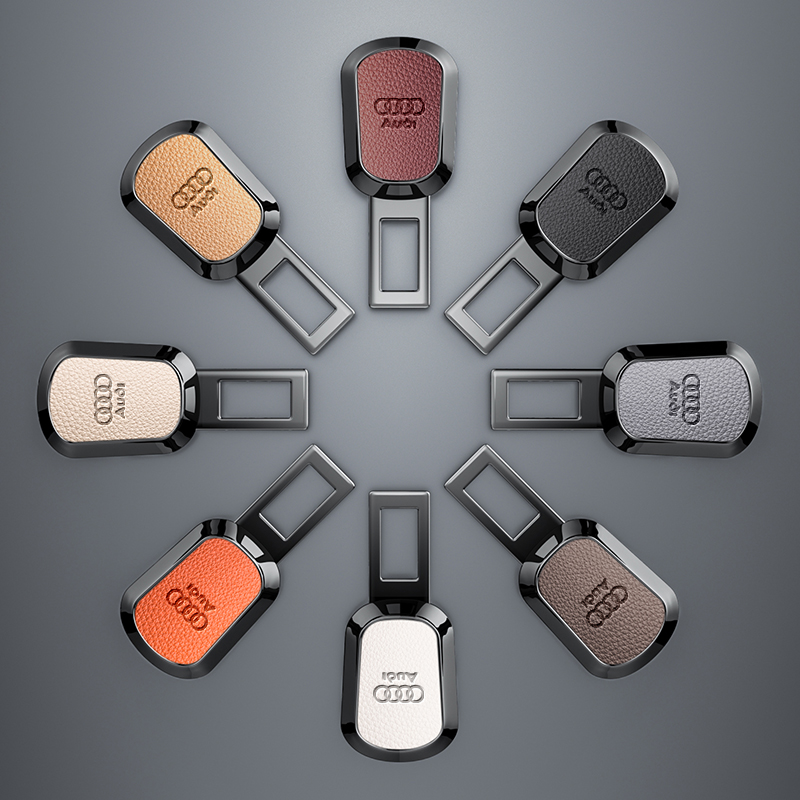 奥迪汽车安全插带夹头A4L A5 A6L Q3 Q4 Q7 A8卡扣接口延长固定器 - 图1