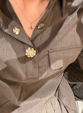 layla珍珠迷你项链立体土星锁骨链mini通勤搭配