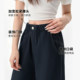 ສີບົວ Scimitar Pants ຂອງແມ່ຍິງ Loose Casual Pants ຂາກ້ວາງ