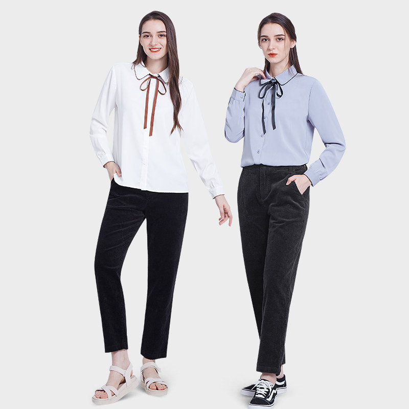 假日概念白色雪纺秋季2023新款衬衫 假日概念衬衫