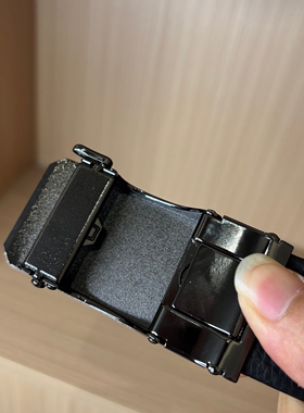 【H家】撤柜剪标！牛皮革！男士商务休闲百搭自动扣腰带黑色皮带