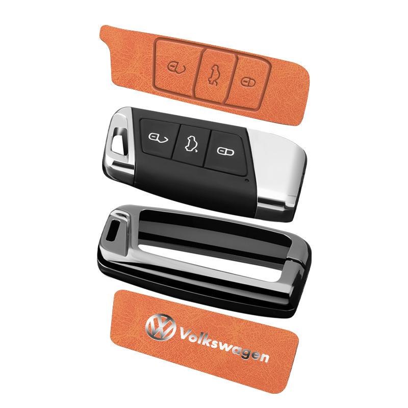 专用迈腾B7钥匙套大众CC钥匙一键启动2016 15 13 12 11款车壳扣包 - 图3