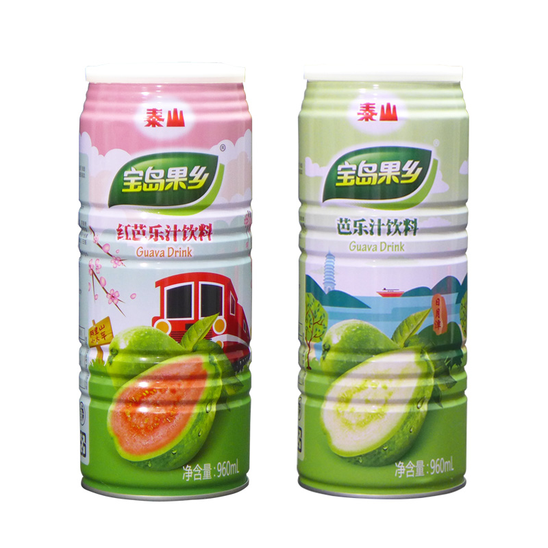 【一份两罐】泰山红芭乐白芭乐汁番石榴汁960ml*2罐 大瓶饮料包邮 - 图3