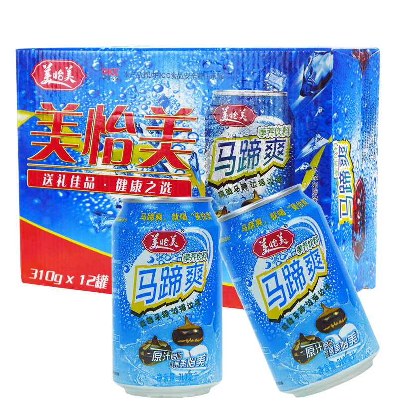 包邮美怡美马蹄爽荸荠饮料果汁整箱310ml*12瓶网红饮品 - 图3