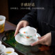 ຊຸດຊາທີ່ແຕ້ມດ້ວຍມື <Persimmon Ruyi>