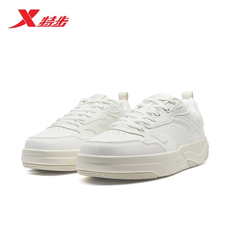 范丞丞同款丨特步星轨板鞋2025冬季男士革面保暖休闲鞋运动鞋男鞋,淘宝优惠券,粉丝福利购,淘宝优惠卷