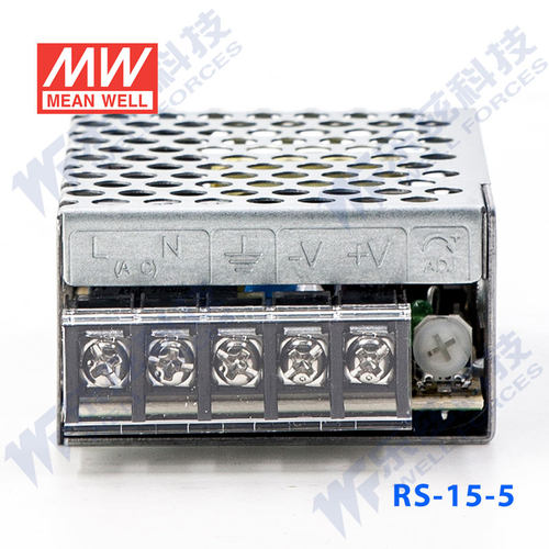 明纬 RS-15-5 开关电源220V转5V直流3A 台湾品牌 质保三年 - 图1
