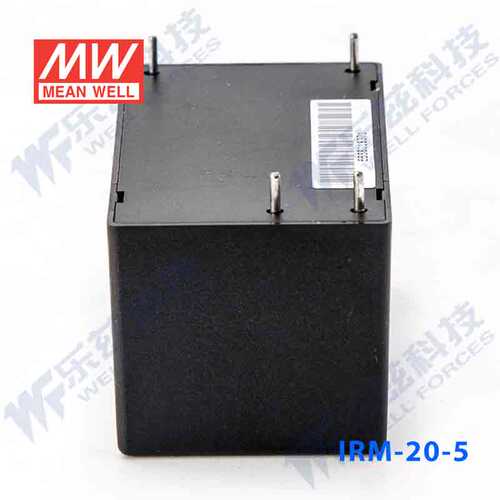 明纬5V电源20W IRM-20-5超小型AC-DC模块直流4A插脚型台湾品牌 - 图2