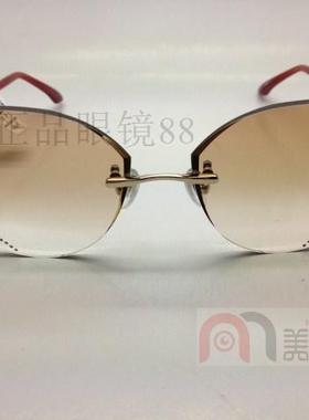 韩国无框切边镶钻男女款太阳眼镜