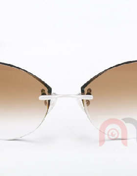 韩国切边镶钻无框近视太阳镜