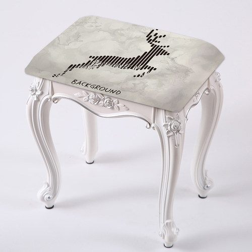 家用长方形化妆凳套罩欧式梳妆台凳子套罩钢琴凳换鞋凳板凳防尘罩-图1