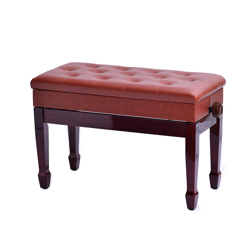 金柏丽实木双人带书箱马蹄腿可升降电子琴电钢琴立式通用钢琴凳,淘宝优惠券,粉丝福利购,淘宝优惠卷