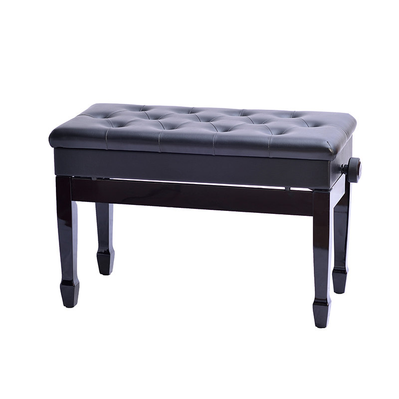 金柏丽实木双人带书箱马蹄腿可升降电子琴电钢琴立式通用钢琴凳,淘宝优惠券,粉丝福利购,淘宝优惠卷