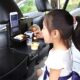 Car small table plate folding storage table car dining table back seat multi-function dining table computer laptop stand